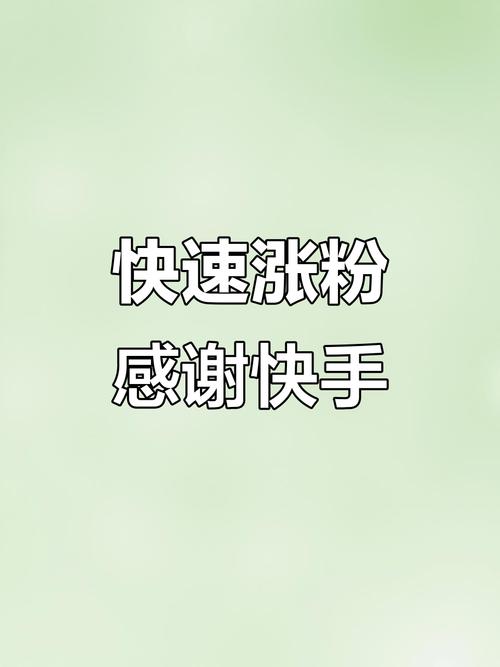 快速增加快手粉丝的有效平台,引言!