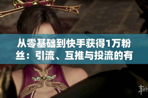 从零基础到快手获得1万粉丝:引流、互推与投流的有效性分析 从零基础到快手获得1万粉丝:引流、互推与投流的有效性分析