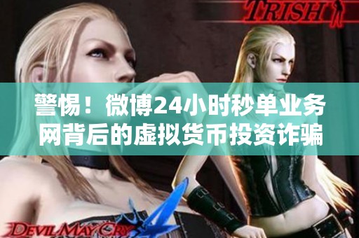 警惕!微博24小时秒单业务网背后的虚拟货币投资诈骗陷阱 警惕!微博24小时秒单业务网背后的虚拟货币投资诈骗陷阱
