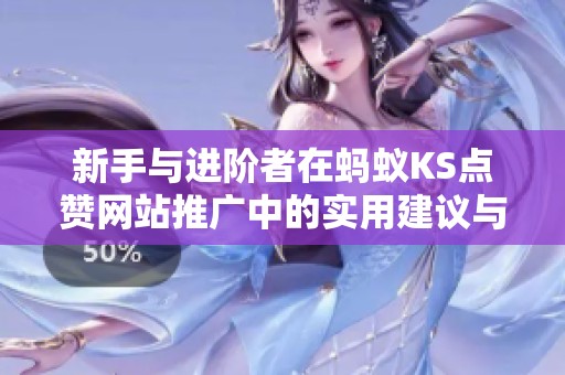 新手与进阶者在蚂蚁KS点赞网站推广中的实用建议与策略