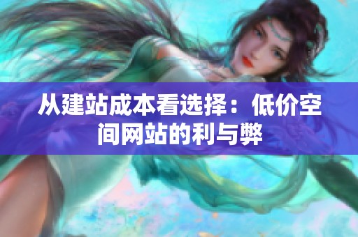 从建站成本看选择:低价空间网站的利与弊 从建站成本看选择:低价空间网站的利与弊