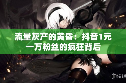 流量灰产的黄昏:抖音1元一万粉丝的疯狂背后 流量灰产的黄昏:抖音1元一万粉丝的疯狂背后