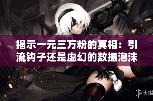 揭示一元三万粉的真相：引流钩子还是虚幻的数据泡沫？